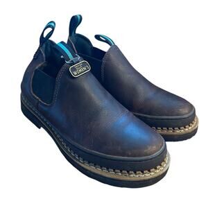 Women 10M Georgia Boots Giant Romeo Leather Brown Work Shoes Waterproof GR362